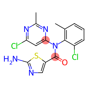 2-Amino-N-(6-chloro-2-methylpyrimidin-4-yl)-N-(2-chloro-6-methylphenyl)thiazole-5-carboxamide