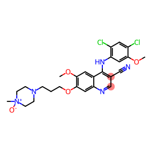 4-(2,4-dichloro-5-methoxyanilino)-6-methoxy-7-[3-(4-methyl-4-oxidopiperazin-4-ium-1-yl)propoxy]quinoline-3-carbonitrile