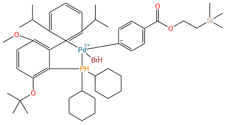 溴代[二环己基[3-(1,1-二甲基乙氧基)-6-甲氧基-2′,6′-双(1-甲基乙基)[1,1′-联苯基]-2-基-ΚC1′]膦-ΚP][4-[[2-(三甲基硅基)乙氧基]羰基]苯基]-,(SP-4-2)-钯