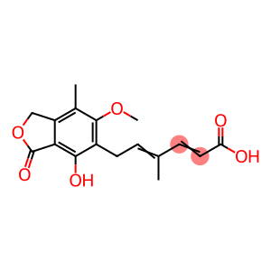 2,4-Hexadienoic acid, 6-(1,3-dihydro-4-hydroxy-6-methoxy-7-methyl-3-oxo-5-isobenzofuranyl)-4-methyl-