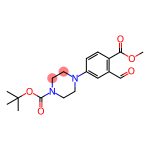 1-Piperazinecarboxylic acid, 4-[3-formyl-4-(methoxycarbonyl)phenyl]-, 1,1-dimethylethyl ester
