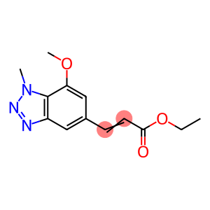 2-Propenoic acid, 3-(7-methoxy-1-methyl-1H-benzotriazol-5-yl)-, ethyl ester
