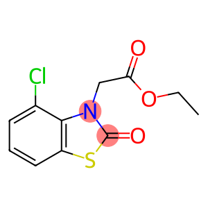 4-chloro-2-oxo-3(2h)-benzothiazoleaceticaciethylester