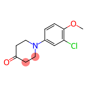 4-Piperidinone, 1-(3-chloro-4-methoxyphenyl)-