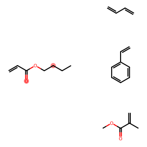 2-Propenoic acid, 2-methyl-, methyl ester, polymer with 1,3-butadiene, butyl 2-propenoate and ethenylbenzene