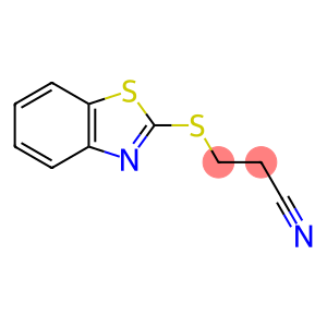 Propanenitrile, 3-(2-benzothiazolylthio)- (9CI)