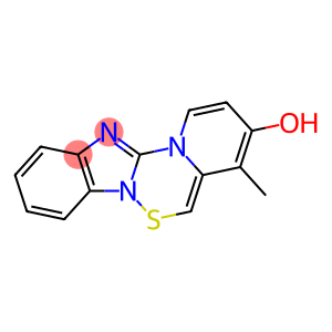 Pyrido[1',2':4,5][1,2,4]thiadiazino[2,3-a]benzimidazol-3-ol, 4-methyl-