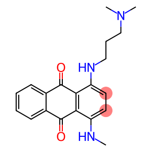 1-[[3-(dimethylamino)propyl]amino]-4-(methylamino)anthraquinone