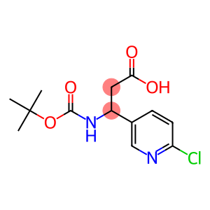 3-((tert-Butoxycarbonyl)amino)-3-(6-chloropyridin-3-yl)propanoic acid