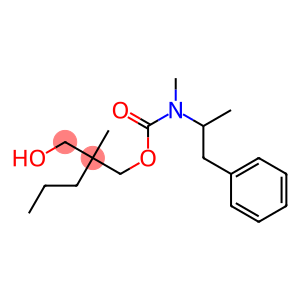 2-Methyl-2-propyl-1,3-propanediol 1-[N-methyl-N-(2-phenyl-1-methylethyl)carbamate]
