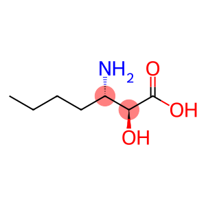 Heptanoic acid, 3-amino-2-hydroxy-, (2S,3S)-