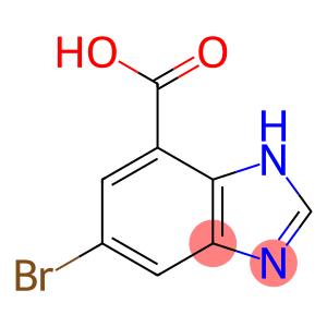 1H-Benzimidazole-7-carboxylic acid, 5-bromo-