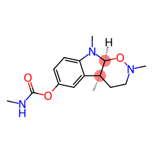 Methylcarbamic acid (4aS,9aS)-2,3,4,4a,9,9a-hexahydro-2,4a,9-trimethyl-1,2-oxazino[6,5-b]indol-6-yl ester