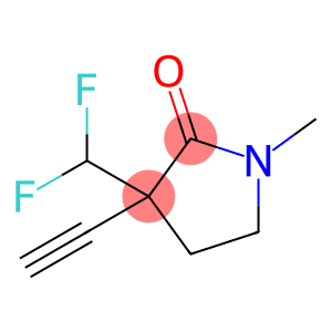 2-Pyrrolidinone, 3-(difluoromethyl)-3-ethynyl-1-methyl-
