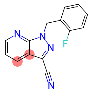 1H-Pyrazolo[3,4-b]pyridine-3-carbonitrile, 1-[(2-fluorophenyl)methyl]-