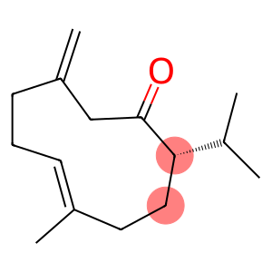 5-Cyclodecen-1-one,5-methyl-9-methylene-2-(1-methylethyl)-, (2S,5E)-