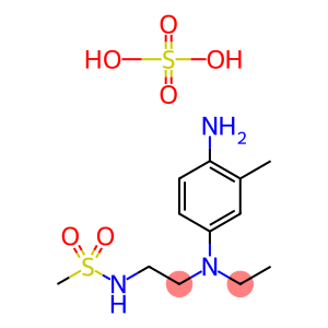 4-(N-Ethyl-N-2-methane sulfonylaminoethyl)-2-methylphenylenediamine sesquisulfa