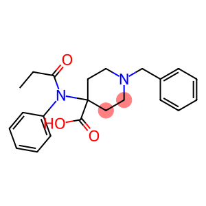 1-BENZYL-4-(PHENYL-PROPIONYL-AMINO)-4-CARBOXY-PIPERIDINE
