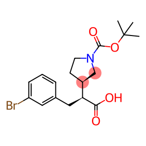 3-Pyrrolidineacetic acid, α-[(3-bromophenyl)methyl]-1-[(1,1-dimethylethoxy)carbonyl]-, (αS,3R)-