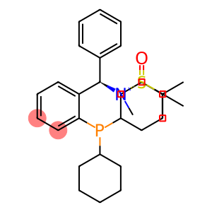 (R)-N-((R)-(2-(Dicyclohexylphosphino)phenyl)(phenyl)methyl)-N,2-dimethylpropane-2-sulfinamide