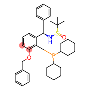 [S(R)]-N-[(R)-[(3-(Benzyloxy)-2-(dicyclohexylphosphino)phenyl)phenylmethyl]-2-methyl-2-propanesulfinamide