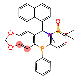 S(R)]-N-[(R)-[6-(二苯基膦)苯并[D][1,3]-二氧戊环-5基]-1-萘基甲基]-N-甲基-2-叔丁基亚磺酰胺
