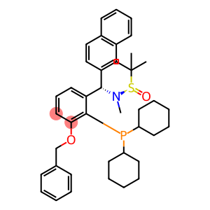 [S(R)]-N-[(S)-[3-(Benzyloxy)-2-(dicyclohexylphosphino)phenyl]-(2-naphthalenyl)methyl]-N,2-dimethyl-2-propanesulfinamide
