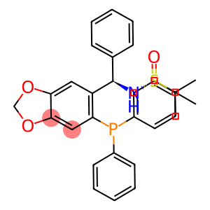 S(R)]-N-[(R)-[6-(二苯基膦)苯并[D][1,3]-二氧戊环-5基]苯甲基]-2-叔丁基亚磺酰胺