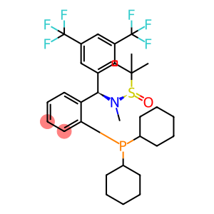 [S(R)]-N-[(R)-3,5-Bis(trifluoromethyl)phenyl][2-(dicyclohexylphosphanyl)phenyl]-N,2-dimethyl-2-propanesulfinamide