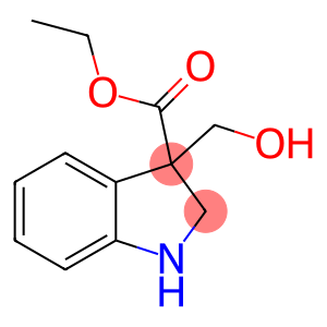 1H-Indole-3-carboxylic acid, 2,3-dihydro-3-(hydroxymethyl)-, ethyl ester