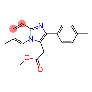 6-methyl-2-(4-methylphenyl)imidazo[1,2-a]-pyridine-3-acetate,methyl ester