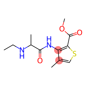 2-Thiophenecarboxylic acid, 3-[[2-(ethylamino)-1-oxopropyl]amino]-4-methyl-, methyl ester