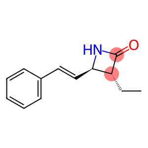 2-Azetidinone, 3-ethyl-4-[(1E)-2-phenylethenyl]-, (3R,4R)-rel-