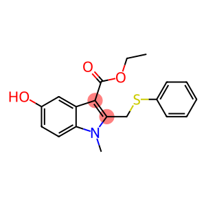 1H-Indole-3-carboxylic acid, 5-hydroxy-1-methyl-2-[(phenylthio)methyl]-, ethyl ester