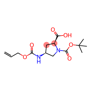 1,2-Pyrrolidinedicarboxylic acid, 4-[[(2-propen-1-yloxy)carbonyl]amino]-, 1-(1,1-dimethylethyl) ester, (2S,4S)-