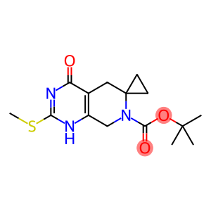 tert-Butyl 2'-(methylthio)-4'-oxo-3',4',5',8'-tetrahydro-7'H-spiro[cyclopropane-1,6'-pyrido[3,4-d]pyrimidine]-7'-carboxylate