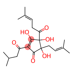 3,4,5-Trihydroxy-2-isovaleryl-5-(3-methyl-2-butenyl)-4-(4-methyl-3-pentenoyl)-2-cyclopenten-1-one