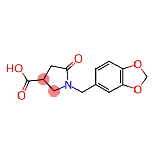 3-Pyrrolidinecarboxylic acid, 1-(1,3-benzodioxol-5-ylmethyl)-5-oxo-