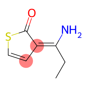 2(3H)-Thiophenone,  3-(1-aminopropylidene)-