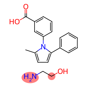 Benzoic acid, 3-(2-methyl-5-phenyl-1H-pyrrol-1-yl)-, compd. with 2-aminoethanol (1:1)