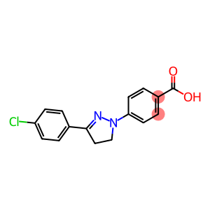 4-[3-(4-chlorophenyl)-4,5-dihydro-1H-pyrazol-1-yl]benzoic acid