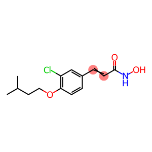 3-(3-Chloro-4-isopentyloxyphenyl)-2-propenehydroxamic acid