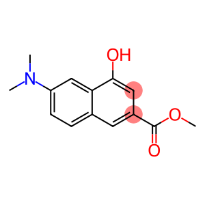 6-(Dimethylamino)-4-hydroxy-2-naphthalenecarboxylic acid methyl ester