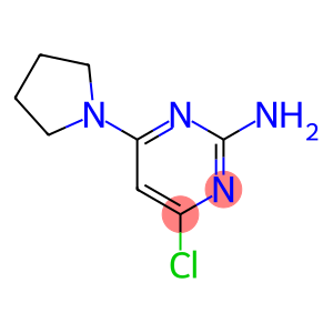 4-CHLORO-6-(1-PYRROLIDINYL)-2-PYRIMIDINYLAMINE