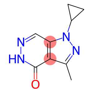 4H-Pyrazolo[3,4-d]pyridazin-4-one, 1-cyclopropyl-1,5-dihydro-3-methyl-
