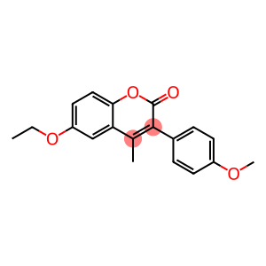 6-ethoxy-3-(4-methoxyphenyl)-4-methyl-1-benzopyran-2-one