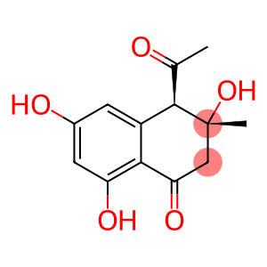 1(2H)-Naphthalenone, 4-acetyl-3,4-dihydro-3,6,8-trihydroxy-3-methyl-, (3R,4R)-rel-