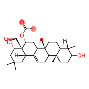 Olean-12-en-28-al, 3β,16α,22α-trihydroxy-, 16-acetate (8CI)