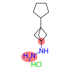 {3-cyclopentylbicyclo[1.1.1]pentan-1-yl}hydrazine dihydrochloride