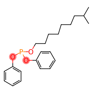 Phosphorous acid 6-methylheptyldiphenyl ester